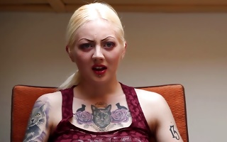 Nessia with nasty tattoos on her body gets sexually abused